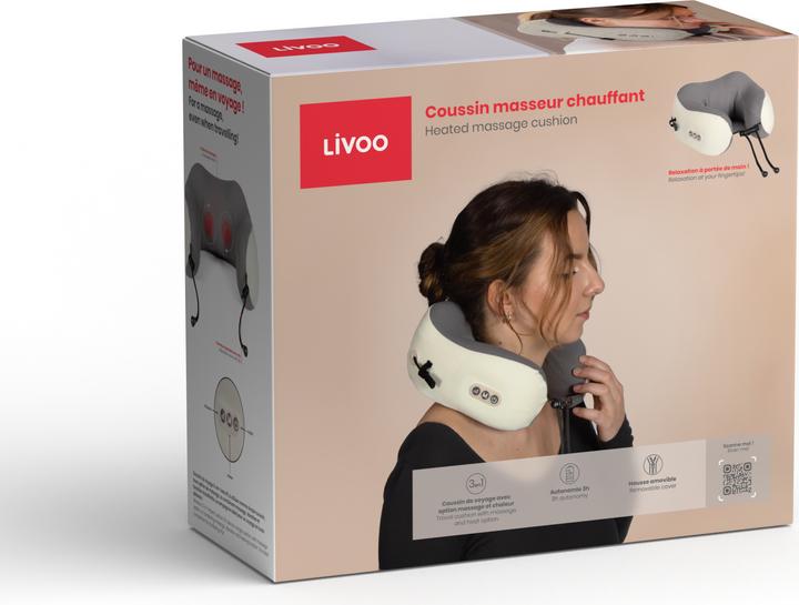 Actual product image Livoo Heated massage cushion