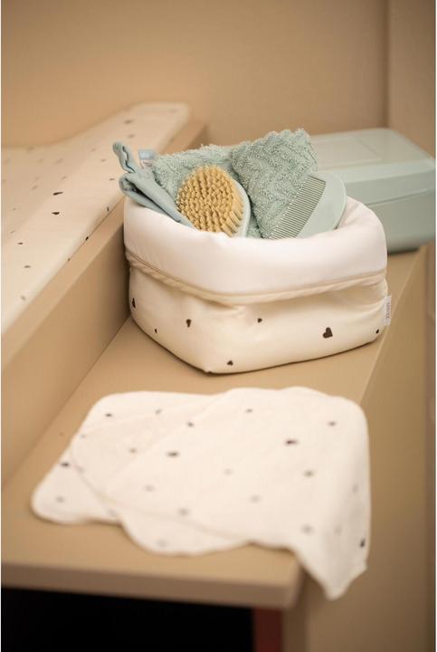 Actual product image Zewi Toy basket / care basket classic Hearts 2 pieces