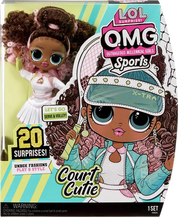 Actual product image MGA L.O.L. Surprise! OMG Sports Doll S3- Court Cutie