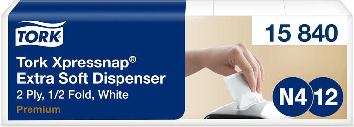 Image du produit Tork 500 Servietten Xpressnap® Extra Soft hochweiss 2-lagig 16,5 x10,65 cm (8 x)