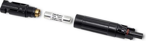 Actual product image Qoltec Solar connector with fuse, connecto (Solar connector)