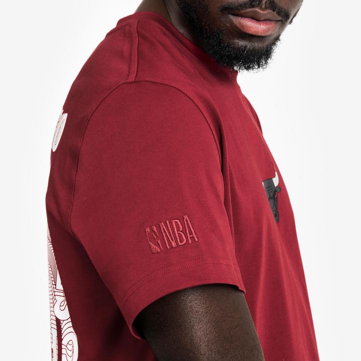 Actual product image Tarmak Damen/Herren Basketball T-Shirt NBA Chicago Bulls - TS900 rot (L)