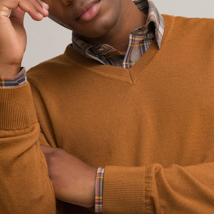 Produktbild La Redoute Collections Pullover mit V-Ausschnitt (XXL)