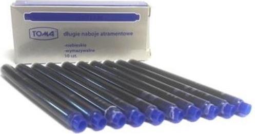 Produktbild TOM Lange blaue Stiftpatronen, 10 Stk. TOMA (Ersatzmine, Blau)