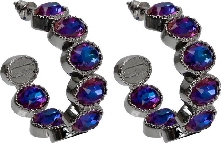 Uzurii Illussion Blue Small hoop Ohrringe (925er Sterlingsilber)