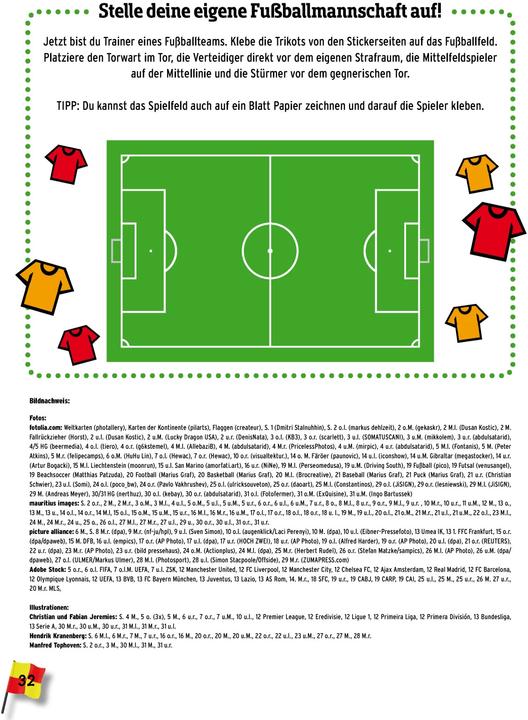 Produktbild Fussball-Atlas. Mit über 250 Stickern
