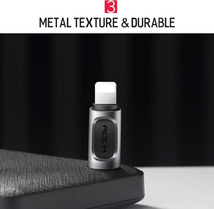 Image du produit Rock Adaptateur USB-C vers Lightning (USB Type C, Lightning)