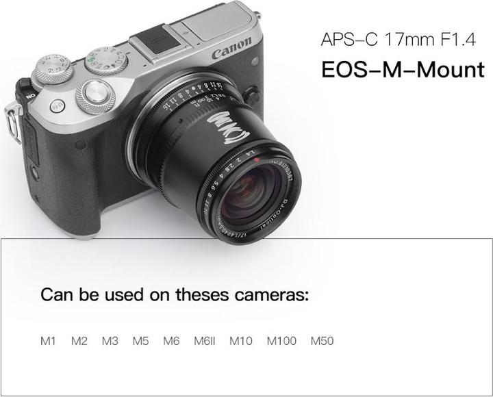 Produktbild TTArtisan 17mm f1.4 for Canon M mount (APS-C) (Canon EF-M, APS-C / DX)