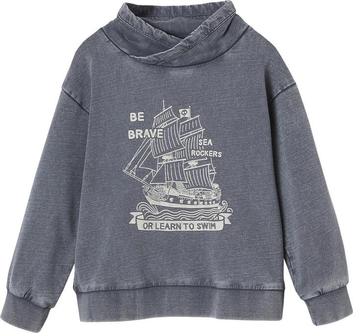 Vertbaudet Jungen Sweatjacke mit Schalkragen (86)
