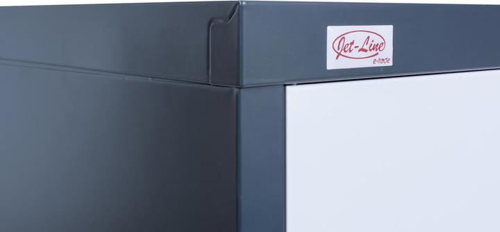 Immagine prodotto Jet-Line Mobili per ufficio Armadio per archiviazione KIEW rosso-grigio scuro 90x40x90cm in metallo