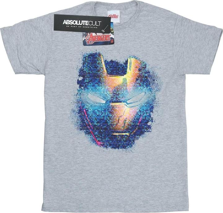 Iron Man Distressed Head TShirt (S)