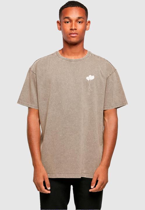 Actual product image Merchcode Love In The Air Acid Washed Heavy Oversize Tee - 136177 (XL)