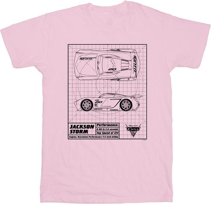 Disney Cars Jackson Storm Blueprint TShirt Jungen