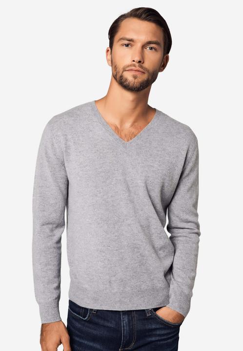 Image du produit Bellemere Pullover Solid V-Neck Merino-Cashmere Sweater (M)