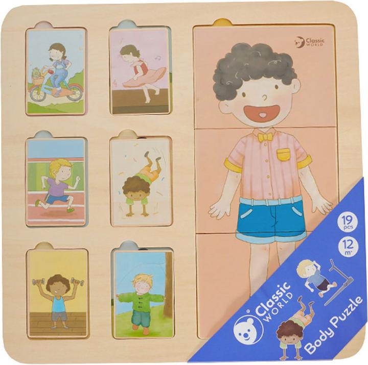Immagine prodotto Classic World Corpo del puzzle in legno, 19 pezzi. (19 pezzi)