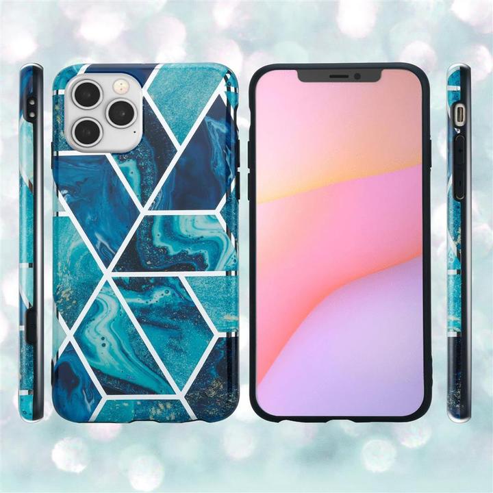 Produktbild Cadorabo IMD TPU Bunter Marmor Cover (Apple iPhone 12, Realme 12 Pro+)