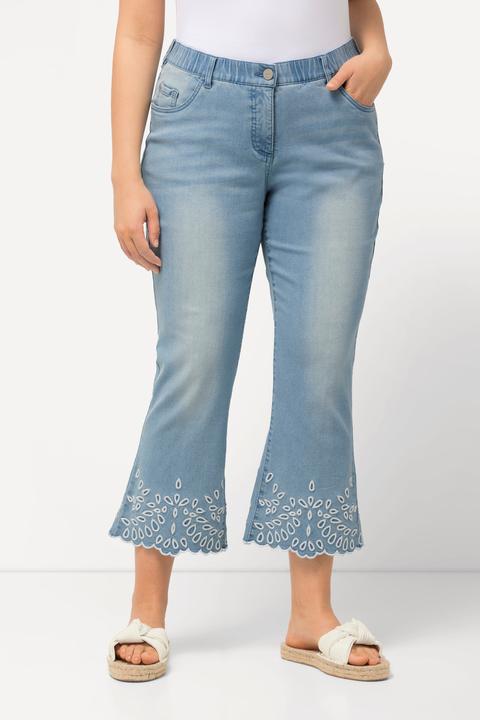 Produktbild Ulla Popken 7/8-Jeans Marie, Stickerei, Schlaghose, ausgestellt (46)