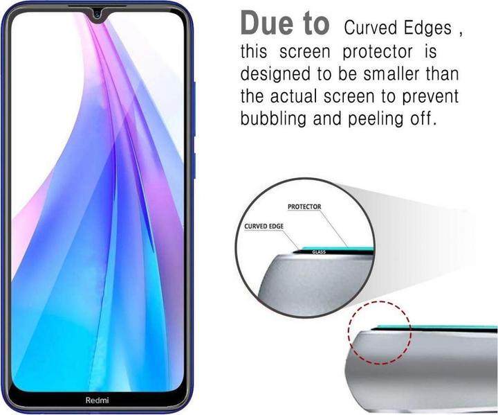 Image du produit Screenguard Xiaomi Redmi Note 8T Protection en verre blindé Case Friendly Design (1 pièce(s), Xiaomi Redmi Note 8T)