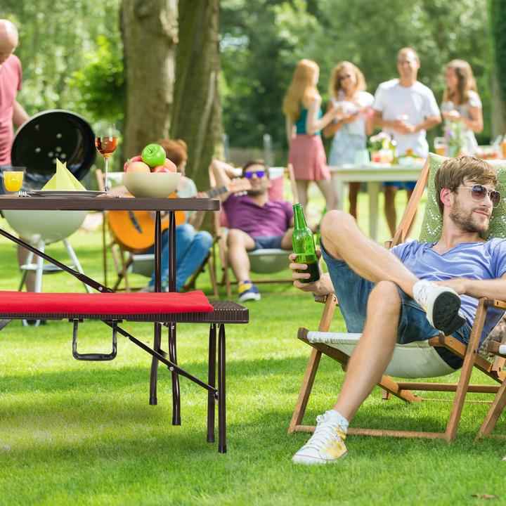 Actual product image Relaxdays Foldable Garden Table Look (180 cm)