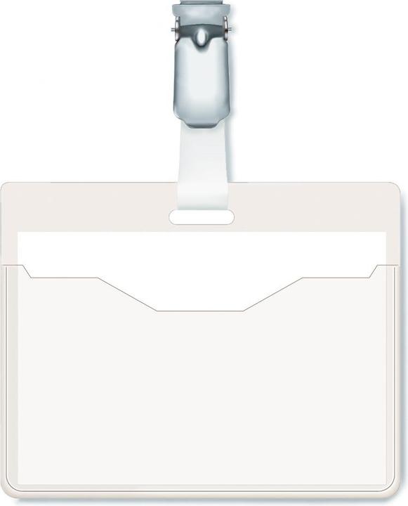 Image du produit Durable Badges en plastique rigide avec clip ouvert en haut