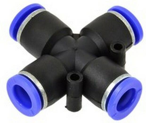GEKO Automatic hose coupling PU/PE, cross 6 mm