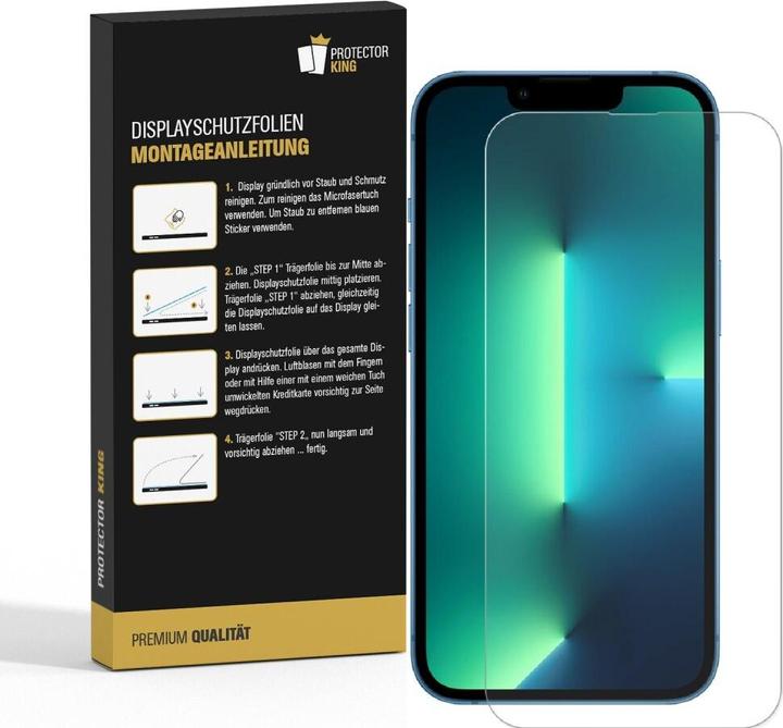 Actual product image Protectorking 6x 9H Panzerglas flexibel HD Klar (6 Piece, Apple iPhone 13 mini)