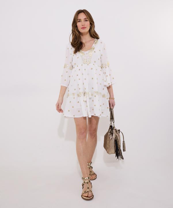 Actual product image Joe Browns Sequin Embroidered Long Sleeve Tunic Dress