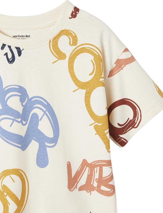 Actual product image Vertbaudet Boys' T-shirt, graffiti motifs (140)