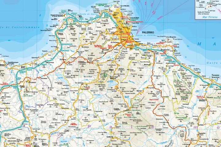 Produktbild Landkarte Sizilien 1 : 200.000 200000