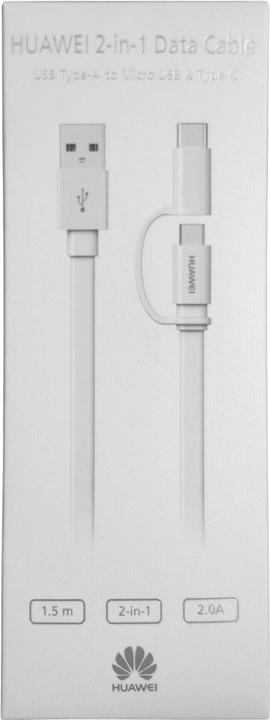 Image du produit Huawei Câble 2en1 (1.50 m, USB 2.0)
