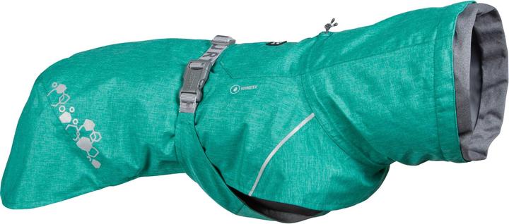 Actual product image Hurtta Monsoon V2 Eco green mackintosh, 60 cm (60, Dog raincoat)