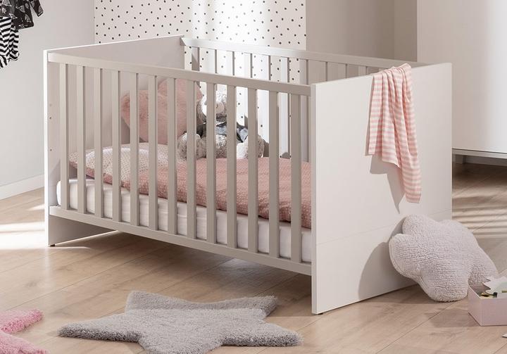 Produktbild Transland Kinderzimmer Nils Kinderbett & Kommode inkl. Wickelaufsatz (Babybett, Wickelkommode)