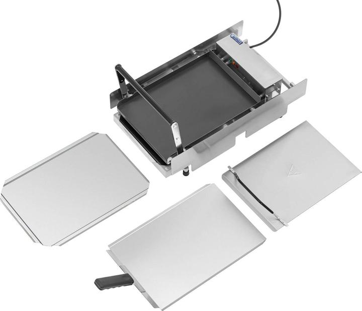 Produktbild Royal Catering Hamburger-Toaster Timer mit Alarm 32 x 44 cm 0 - 250 °C Burger-Brötchen-Toaster