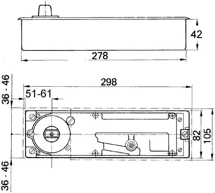 Produktbild Geze Bodentürschliesser STOP TS 500 NV (Indoor)