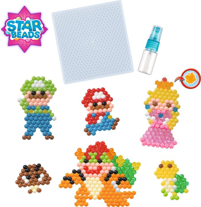 Actual product image Aquabeads Star Beads Super Mario