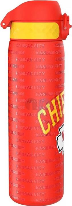 ION8 NFL - Kansas City Chiefs - Auslaufsichere schlanke Wasserflasche, Edelstahl, 600ml (0.60 l)