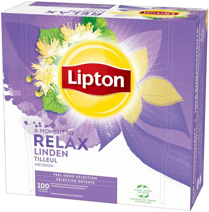 Lipton Bustine di tè Feel Good Selection Fiori di tiglio 100 pezzi (318 g)
