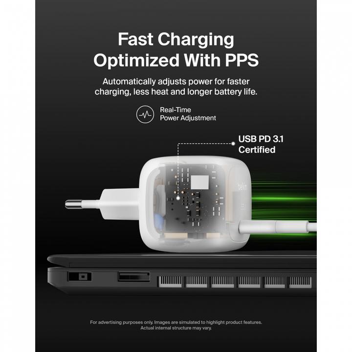 Immagine prodotto Belkin BOOST Charge 65W USB-C Ladegerät PD und PPS WCA011kqWH (65 W)