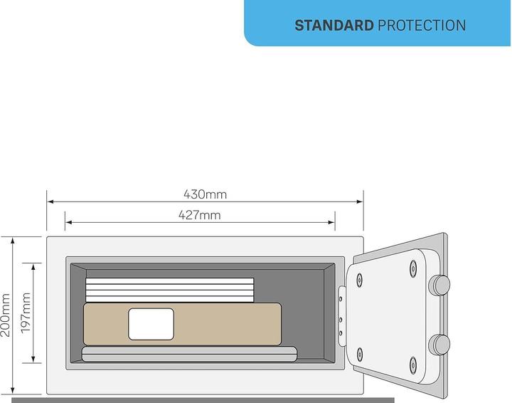 Image du produit Yale YE YLG200DB2 - Coffre-fort code PIN 24L (24 l)