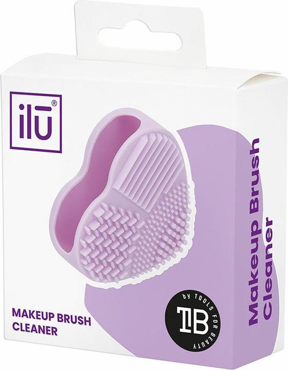 Actual product image Tools for Beauty T4B ILU Brush Cleaner Make up Brush Cleaner Silicone Cosmetic Brush Cleaning (Purple)