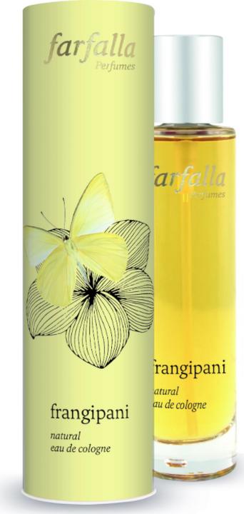 Actual product image Farfalla Fragrance - Frangipani - Natural Eau de Cologne (Eau de toilette, 50 ml)