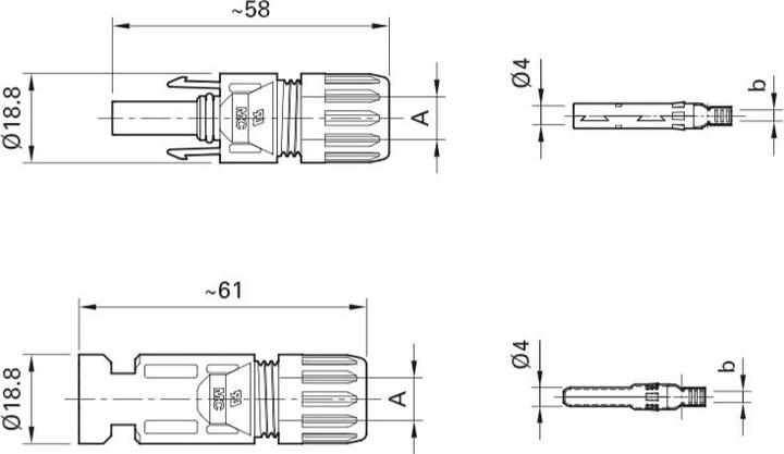 Produktbild Stäubli Stecker (Solarstecker)