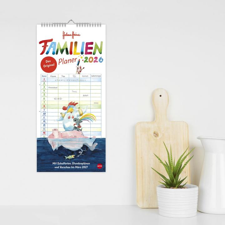 Produktbild Heye Familienplaner (21 x 45 cm, Harter Einband, Deutsch)
