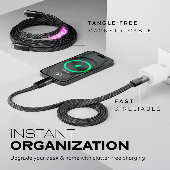 Produktbild Statik MagStack Slim Pro USB-C zu C Kabel (1 m)