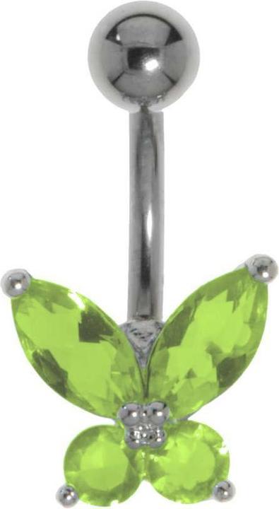 Produktbild Bijouteria Bauchpiercing (Kristall, Messing rhodiniert, Titan)