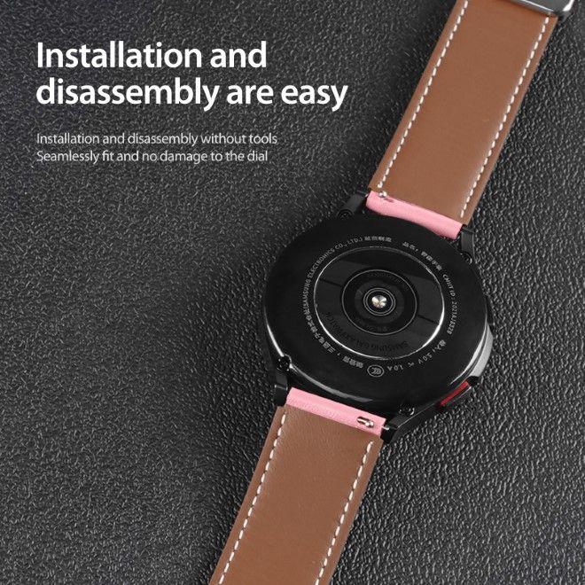 Actual product image Dux Ducis YA Series genuine leather strap (22 mm, Genuine leather)