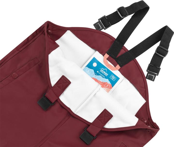 Actual product image Normani Baby rain trousers with braces 'Skjolden' - 9263 (74)