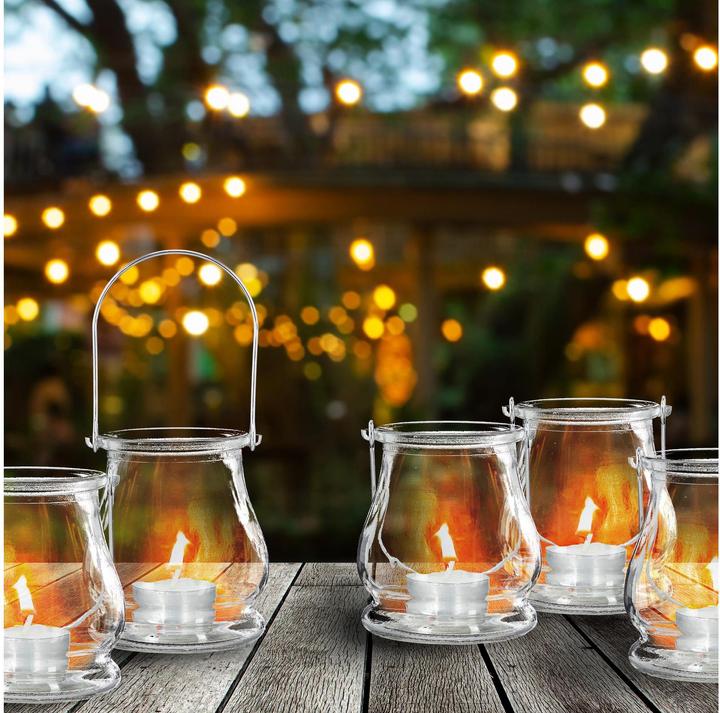 Produktbild Relaxdays 12x Windlicht (12 x, 8.5 x 8.5 x 10 cm)