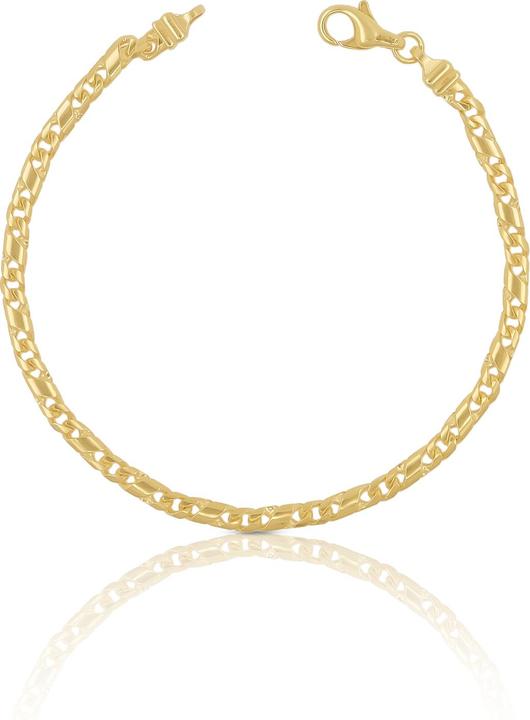 Muau 8er-Kette (19 cm, Gelbgold)