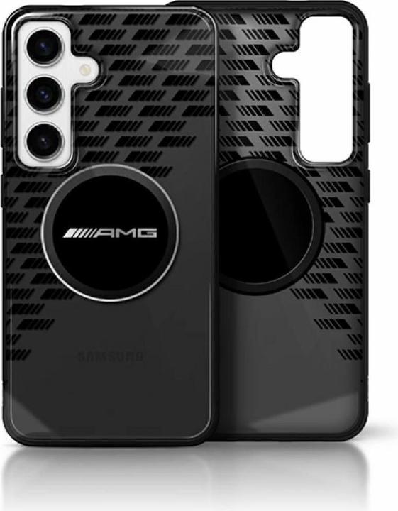 Produktbild Mercedes AMG Transparent Rhombs MagSafe Case for Samsung Galaxy S25 - Black (Samsung Galaxy S25)